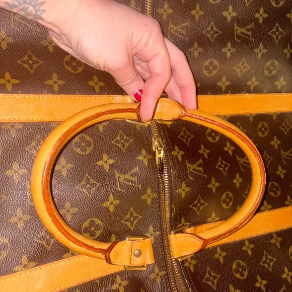 Louis Vuitton Keepall 50 Monogram Brown and Tan Duffel Bag with Monogram - Picture 6 of 9